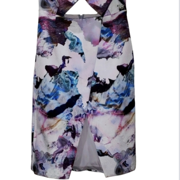 NWOT Stylestalker Floral, Bridal, Prom Open Front Open Back Formal Dress - Picture 4 of 7